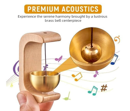 Premium Wooden Bell for Home Décor – Handcrafted to Bring Peace & Positivity