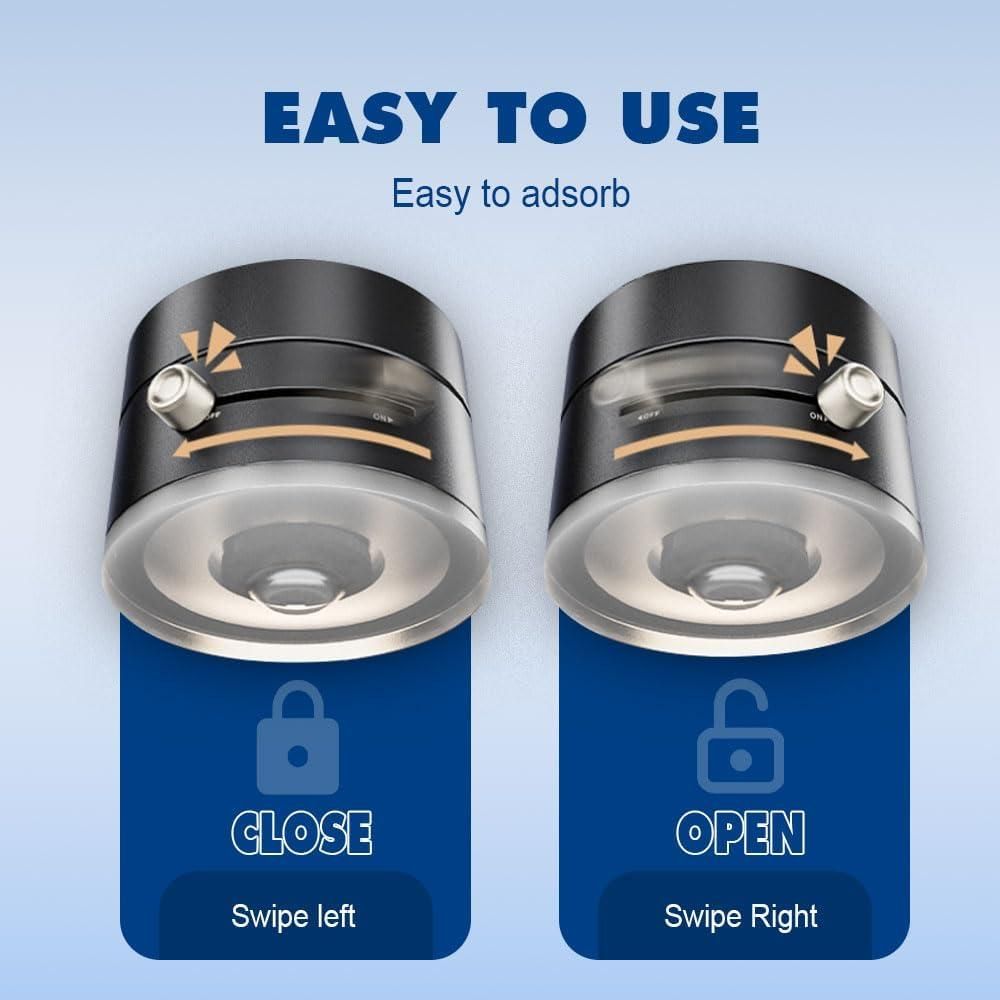 Vacuum Magnetic Suction Phone Holder – Foldable, 360° Rotatable & Works Everywhere!