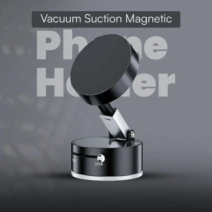 Vacuum Magnetic Suction Phone Holder – Foldable, 360° Rotatable & Works Everywhere!