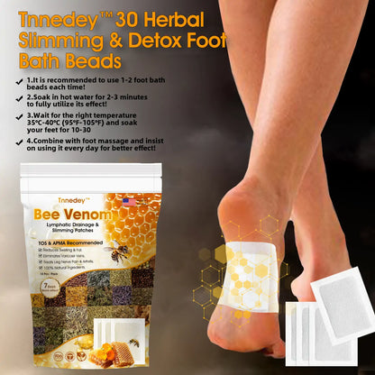 Bee Venom Lymphatic Drainage & Slimming Foot Patches 🌿👣  Buy 1 Get 1 Free!