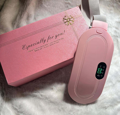 Period Cramp Relief Heating Pad Belt for Women – Rechargeable, Adjustable, Fast Pain Relief with Massage & Heat Therapy